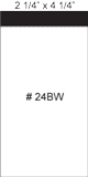 24BW White Memo Pads